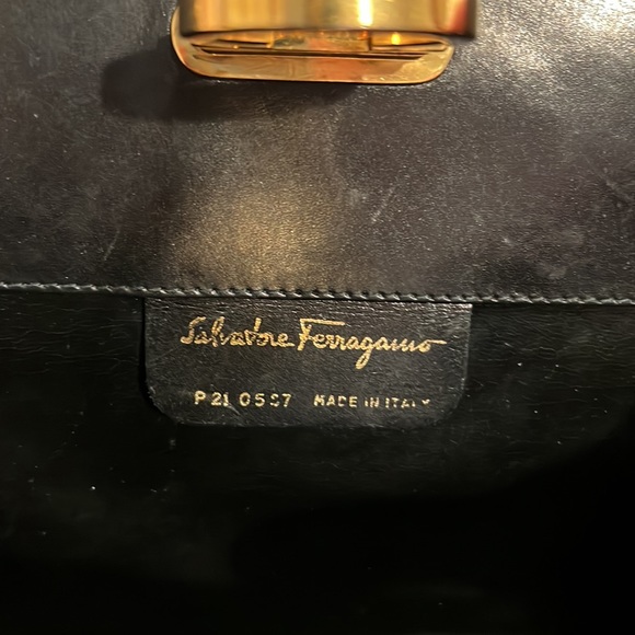 Ferragamo Diana Clutch, Gancini Clasp - Picture 10 of 15